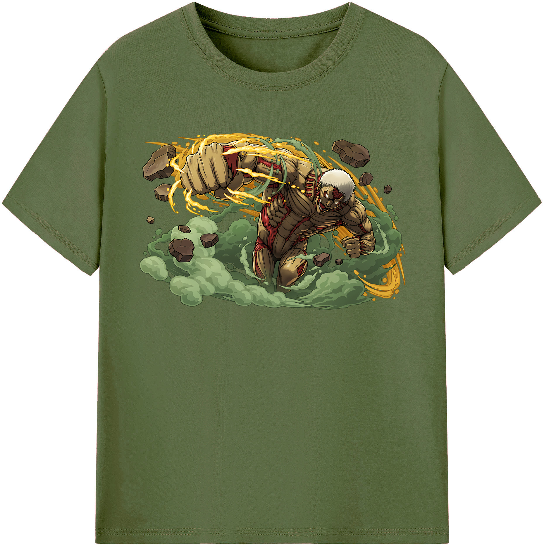 （画像用） 進撃の巨人 Attack on Titan 綿100％半袖Tシャツ（フロントプリント）